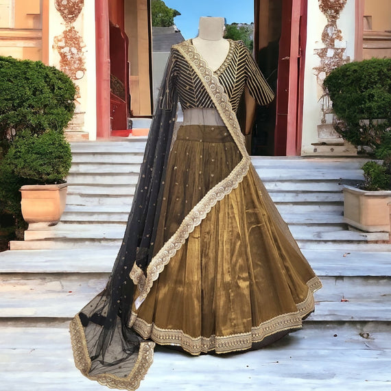 Shimmer and Shine: Why You Need a Gold Tissue Lehenga for Your Next Special Occasion