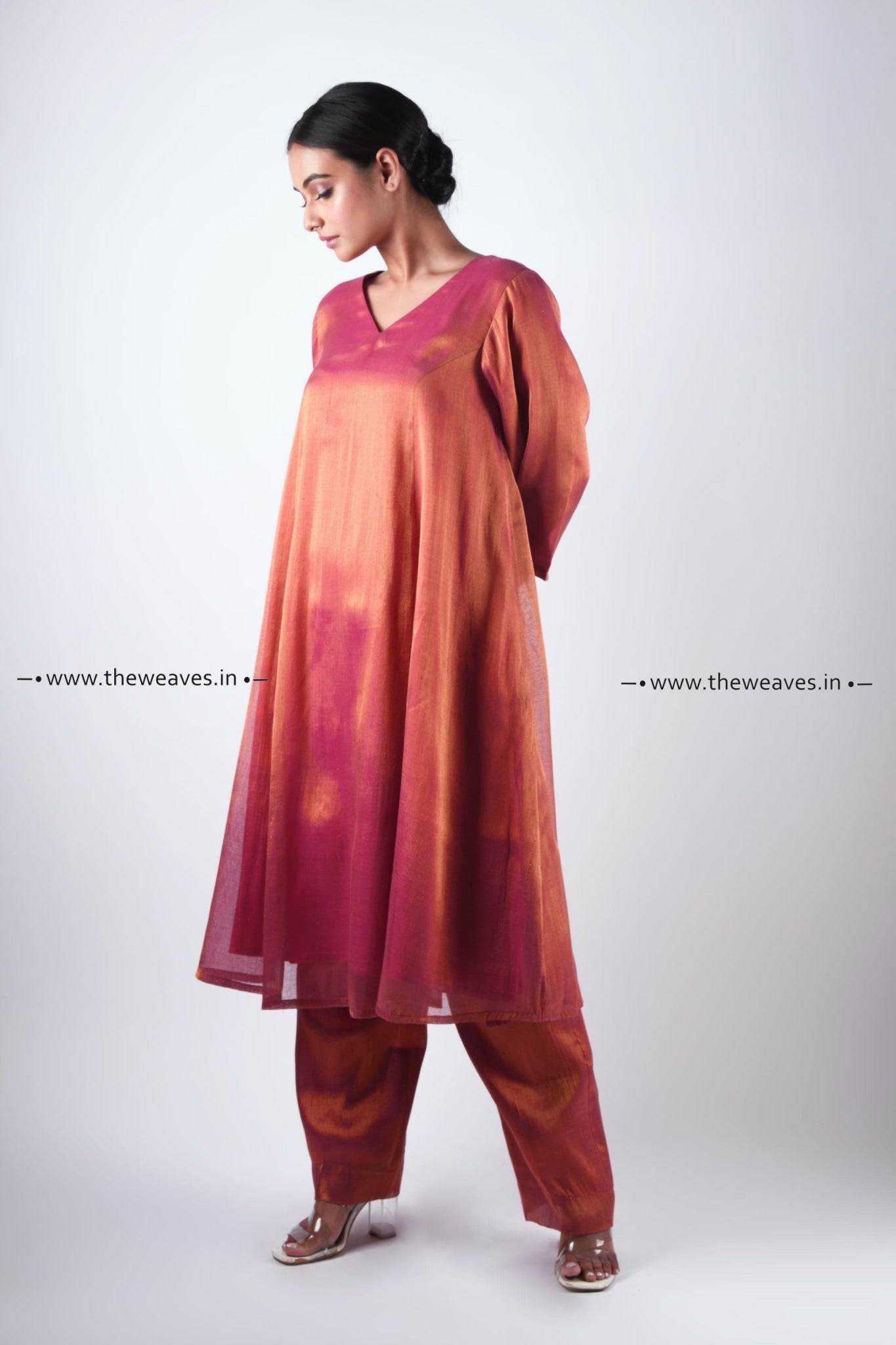 Handwoven Dhoop Chaun A Line Kurta Made Ups