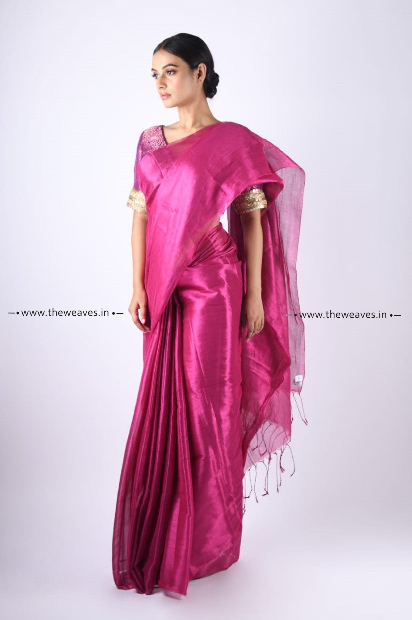 Magenta Color Saree silk
