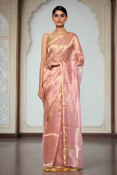 Light Pink Organza Saree