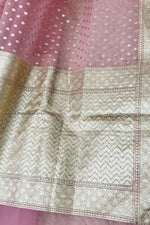 Load image into Gallery viewer, Baby Pink Banarasi Organza Dupatta
