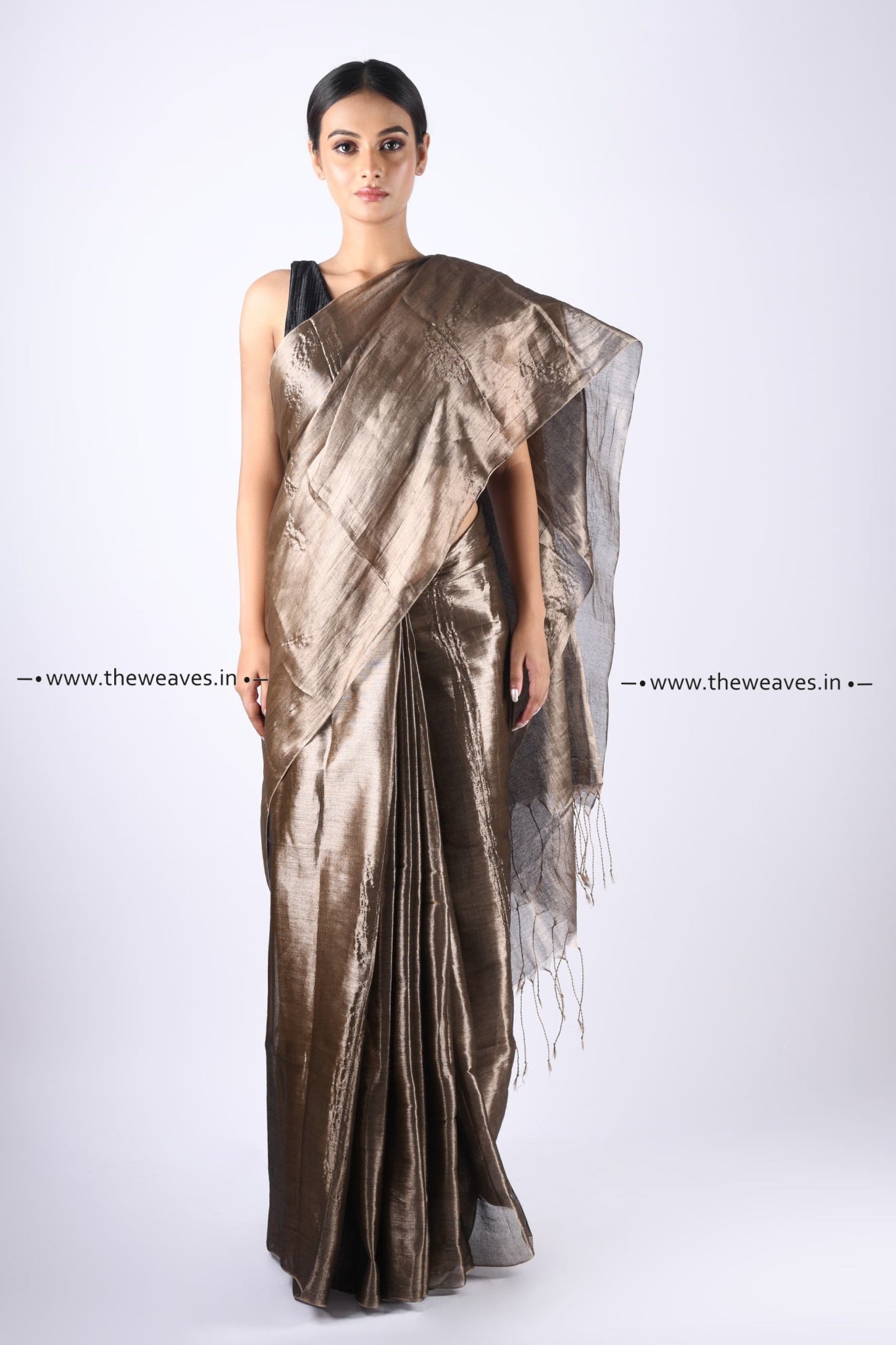 Gold Colour Banarasi Silk Saree