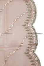 Load image into Gallery viewer, Peach organza saree
