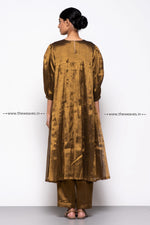 Load image into Gallery viewer, Handwoven Copper Gathered Kurta Made Ups
