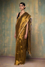 Load image into Gallery viewer, copper silk saree
