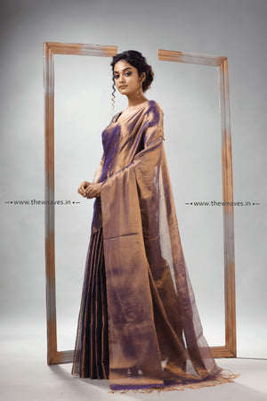 purple color saree