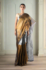 Load image into Gallery viewer, Gold and Silver Saree
