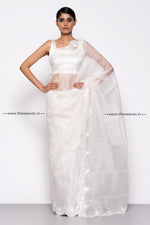 Load image into Gallery viewer, White Organza Saree
