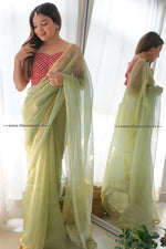 Load image into Gallery viewer, Sea Green Saree 
