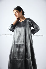 Load image into Gallery viewer, Handwoven Sona Chandi A Line Kurta Set Made Ups
