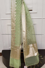 Load image into Gallery viewer, Pista Green  Dupatta | Pista colour Dupatta
